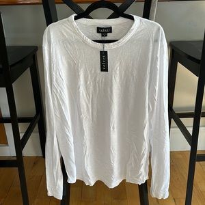 Velvet White Long Sleeve Shirt
